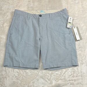 NWT Tommy Bahama "Menorca Stripe" Port Side Blue Flat Front Stretch Shorts